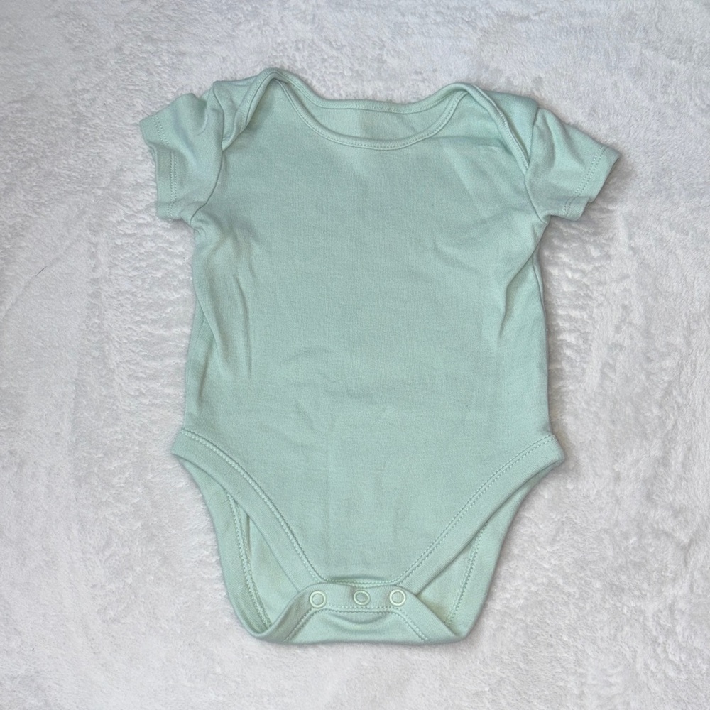 (3 for $10) George Mint Green Onesie bodysuit